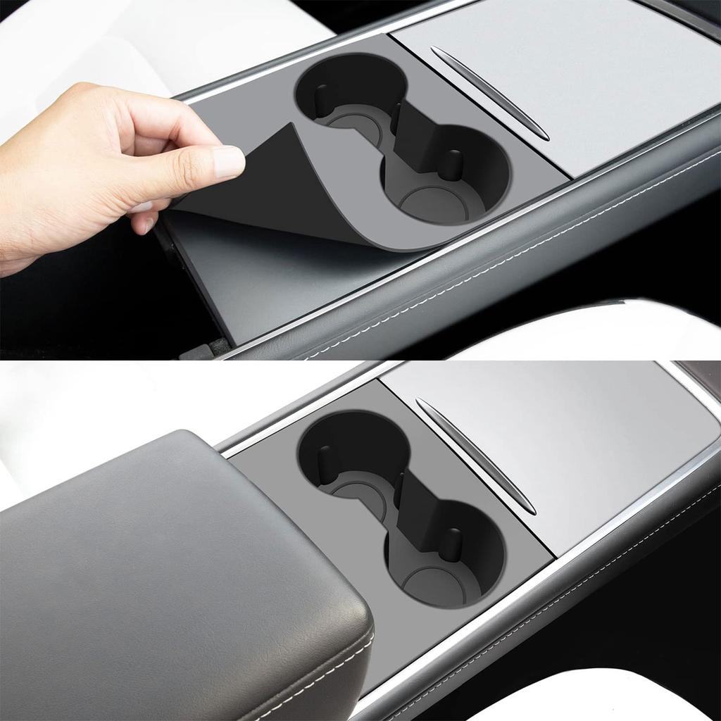 Auto Water Cup Holder for  3 Silicone Cover Pad Insert Center Console Slot Anti-Skid Cup Double Hole Holder Cover