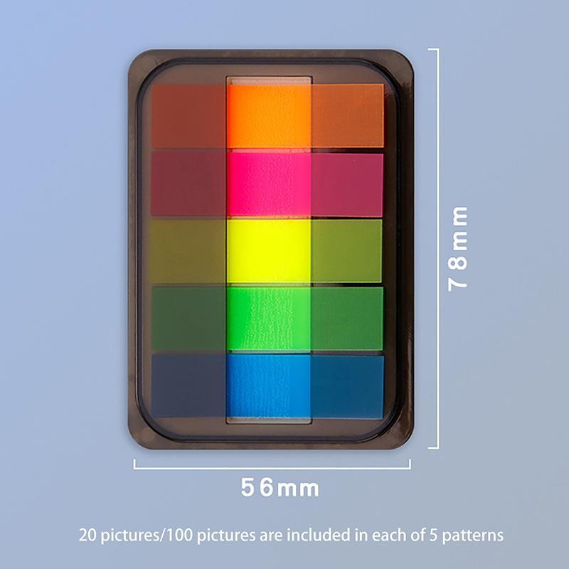 2 Box 200Pcs Stickers Extractable Sticky Tabs Page Markers Sticky Tabs Writable Page Sticky Notes Transparent Color