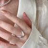 Minimalist V Wave Design Open Rings For Women Vintage Fashion New Jewelry Gift Party Daily Wholesale Anillos