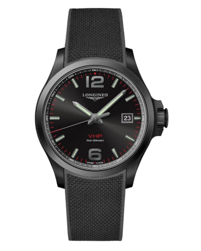 

Watch CONQUEST Quartz 5 ATM Water Resistant Sapphire Glass Black Dial Stainless Steel Black [Longines] Men s V.H.P L3.726.2.56.9 [Item] чорний