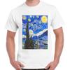 The Starry Night Vincent Van Gogh Men Women Cool Gift Unisex T Shirt 2806