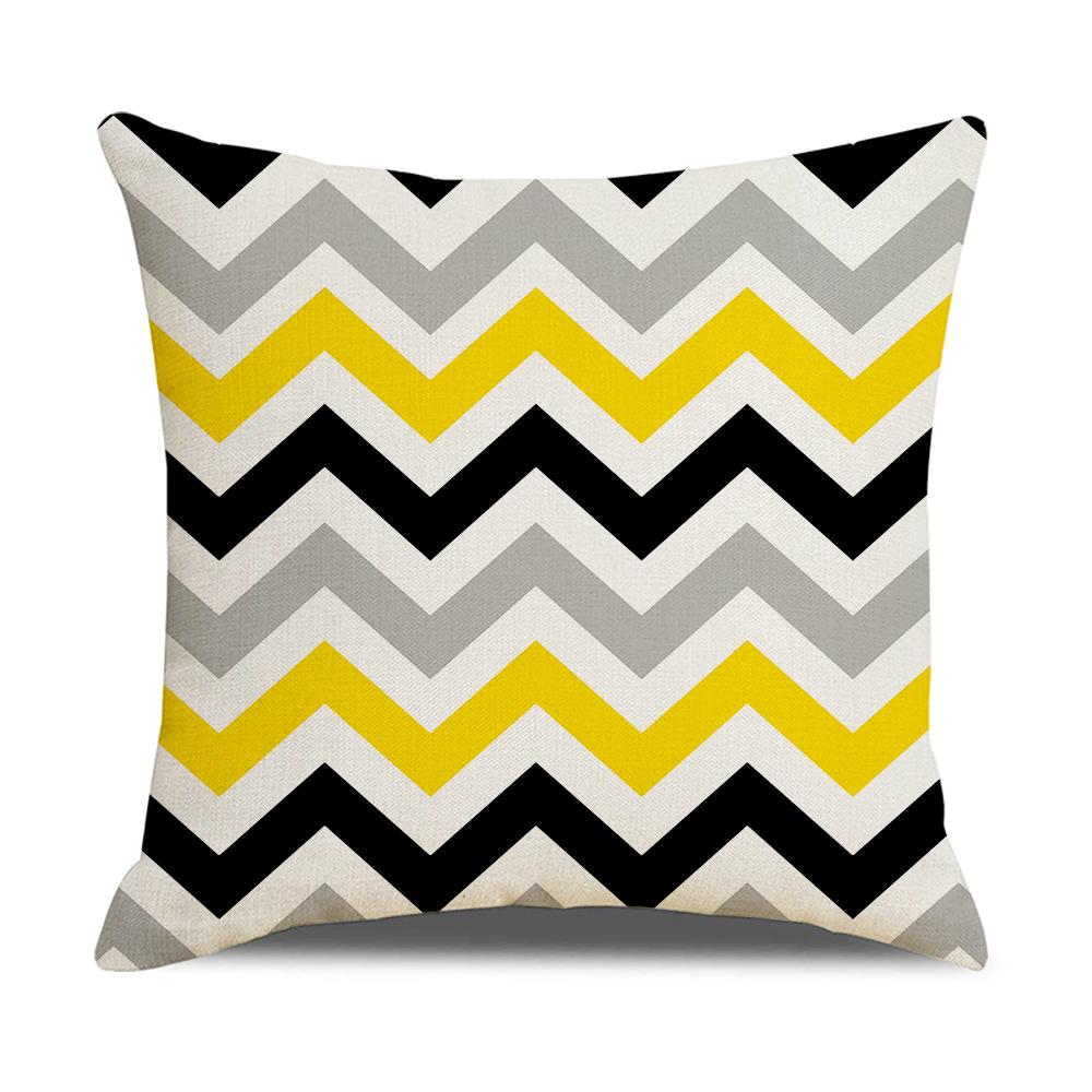 Modern Simple Nordic Ins Style Linen Pillow Case Sofa Pillow Case Home Supplies Contrast Color Pillow Case