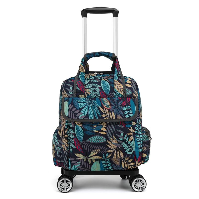 Geantă de mână tip cărucior pliabilă, ușoară și impermeabilă, cu roți universale pentru călătorii scurte și îmbarcare