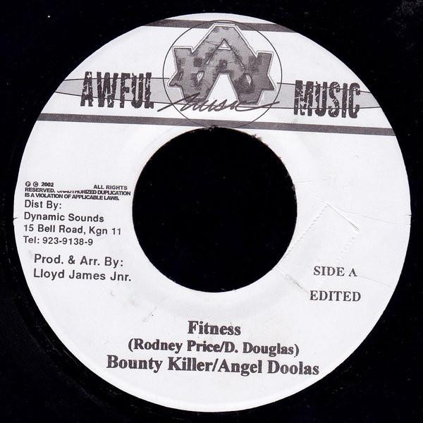 7inch Record BOUNTY KILLER / ANGEL DOOLAS - Fitness NONE Awful Music 2002 Jamaica Reggae, Ska & Dub Used