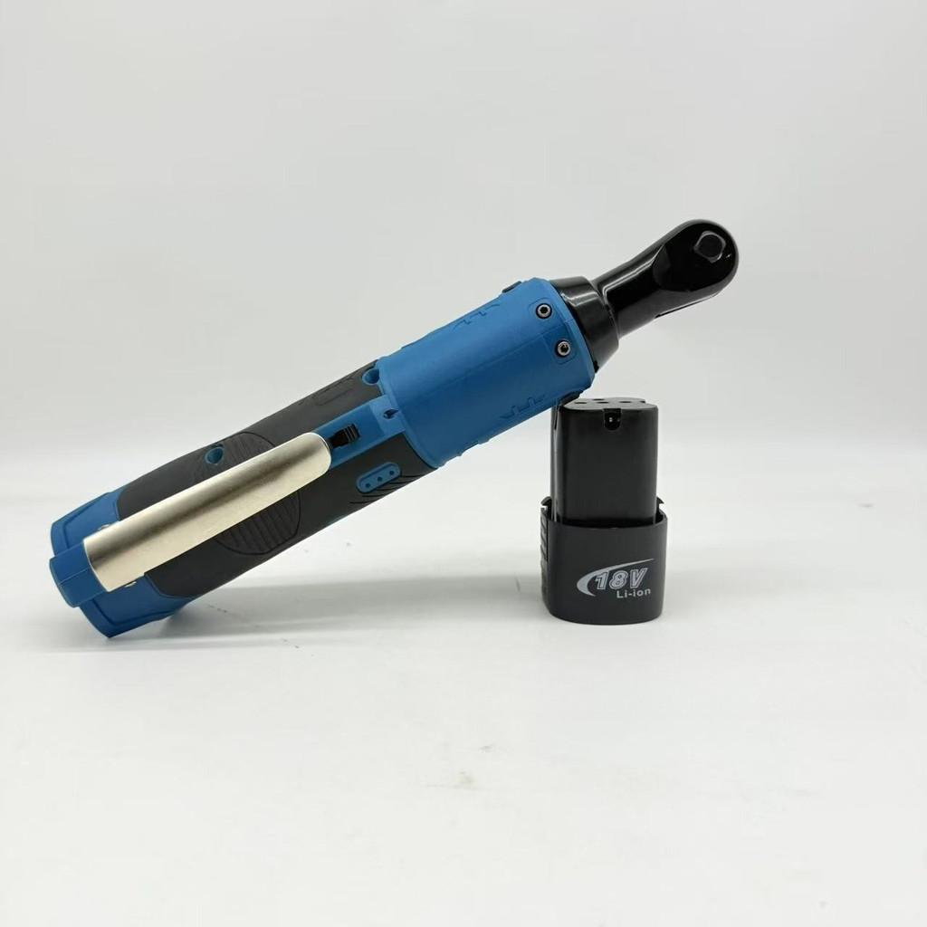 

90° 18V Right Angle Multifunctional Rechargeable Wrench Auto Repair Stage Construction Power Tool Electric Ratchet Wrench Bare machine+paper box