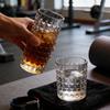 300ml/330ml Modern Diamond Relief Wine Glass Diamond Relief Glass Cup Exquisite Whiskey Glass Personalized Whisky Glasses Glass
