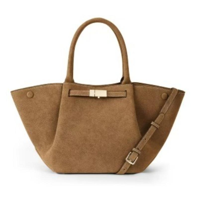 Borsa Tote in Camoscio Sintetico dal Design di Nicchia, Borsa a Mano di Lusso in Pelle Nabuk ad Alta Capacità, Borsa a Spalla Versatile per il Pendolarismo