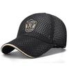 Creative Multicolor Mesh Baseball Cap Breathable Mesh Adjustable Size Sun Hat Woven Polyester Breathable Mesh Cap Men's Wear