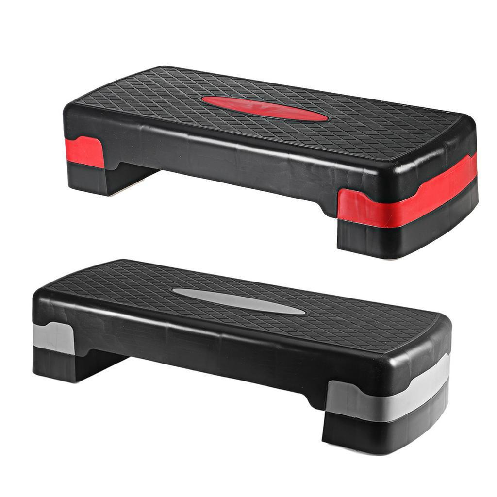 4/6in Adjustable Fitness Aerobic Step Non-slip Cardio Yoga Pedal Stepper Gym Workout Exercise Fitness Aerobic Step Equipment 100KG