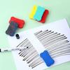 30Pcs Random Color Whiteboard Eraser Magnetic Felt Cloth Eraser Small Bone Eraser Office Essential Whiteboard Blackboard Eraser Reusable
