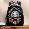 Vibrant Cat Graphic Knapsack - Lightweight, Double-Compartment Design with Closure Closure, Roomy for Journey, Campus, an