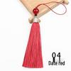 8cm Beaded Ice Silk Tassel Pendant for Hats & Bookmarks - Fine Thread Design, Free Shipping