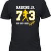 Haskins Jr. Tribute Pittsburgh 3 Ohio 7 Unisex Tee Tshirt (Black, X-Large)