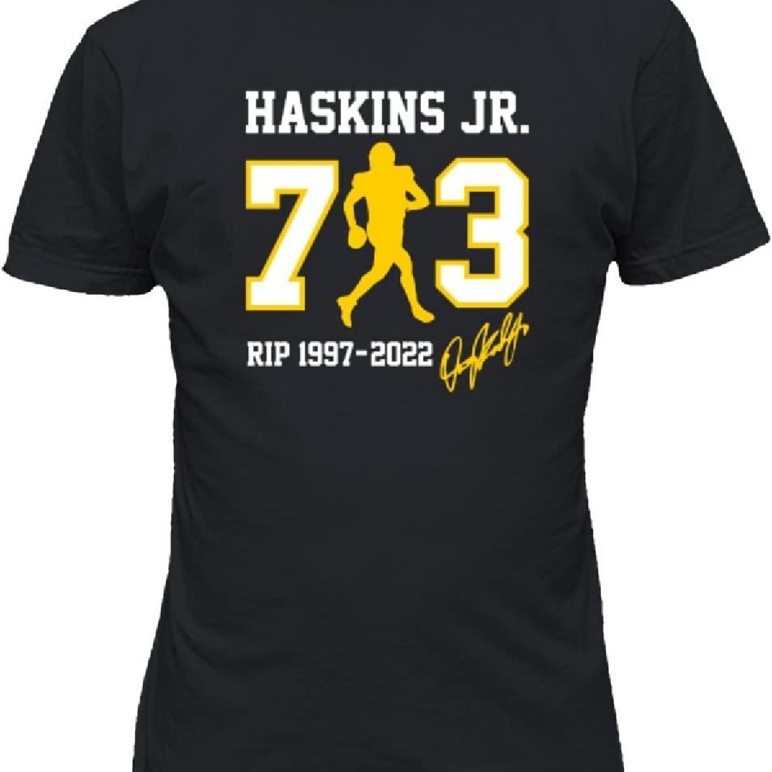 

Haskins Jr. Tribute Pittsburgh 3 Ohio 7 Unisex Tee Tshirt (Black, X-Large) XXXXXL чёрный