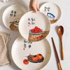 Chinese-style Melamine Melamine Bone Plate, Bone Plate, Table, Bone-spitting Garbage Plate, Dim Sum, Snacks, Dried Fruit Plate