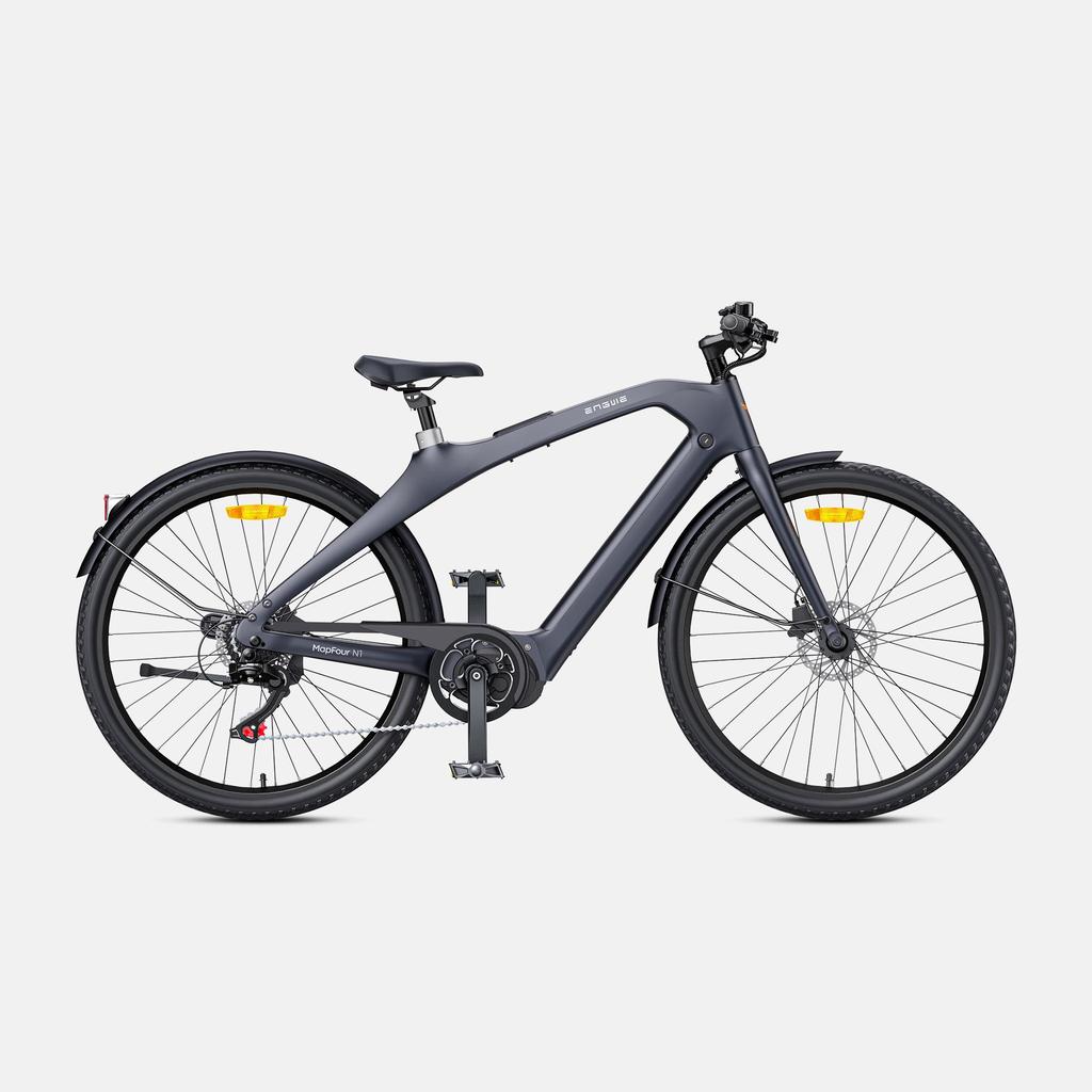 Bicicleta Elétrica Todo-Terreno ENGWE N1 PRO Quadro de Carbono Bateria 36V10AH Motor 250W Bicicleta Elétrica 27,5 Polegadas Pneus de Estrada E- Bicicleta de Montanha