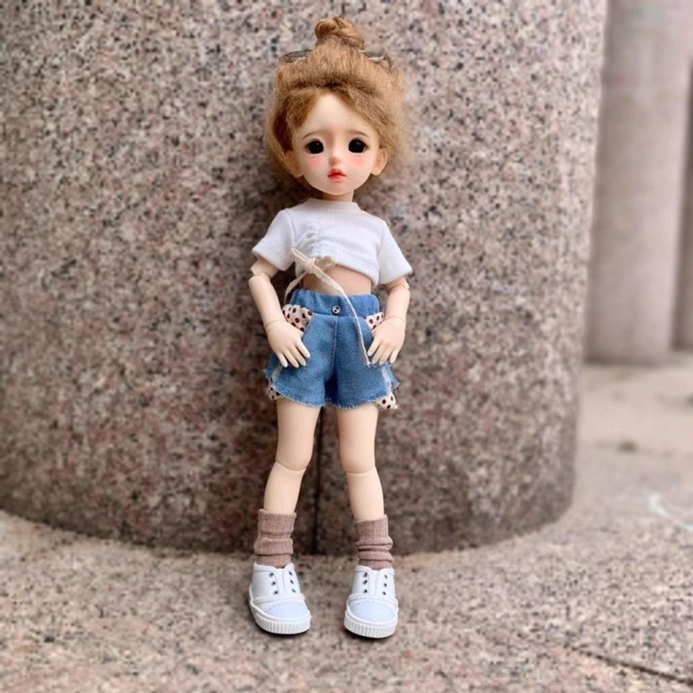 Handmake Knitted Cardigans Fashion Doll Pants Skirt for 1/6 BJD 30cm Dolls