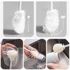 1/2/3Pcs Silicone Cup Brush Long Handle Folding Head Glass Bottle Cleaner Kitchen Cleaning Tool