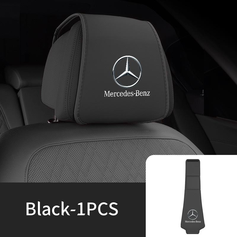 

GLC GLB Подушка-подголовник для автомобильного сиденья Кожаная подушка Защитный чехол Аксессуары Для Mercedes Benz AMG W203 W206 W220 W205 W211 W212 W201 чёрный