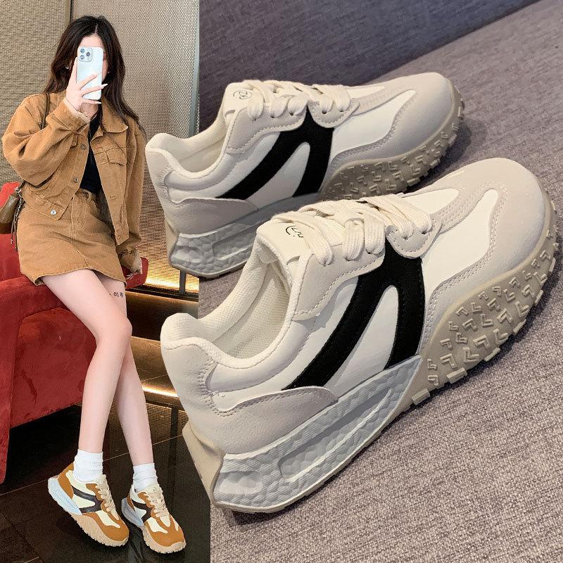 Super fire German training shoes women's spring 2025 new casual sports running shoes lightweight Forrest Gump shoes versatile little white shoes