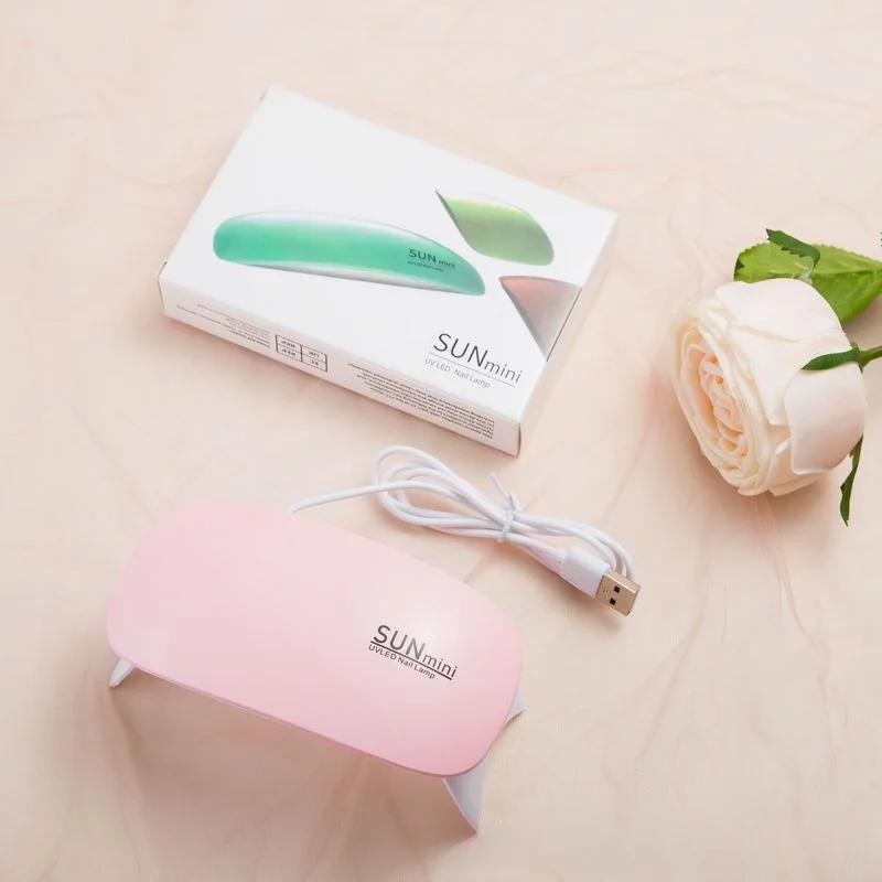 Lampă Manichiură 6 LED UV Lampă Profesională de Uscare Portabilă Mini Lampă Gel Unghii Uz Casnic Lampă Unghii Instrument Accesoriu Nail Art cu USB