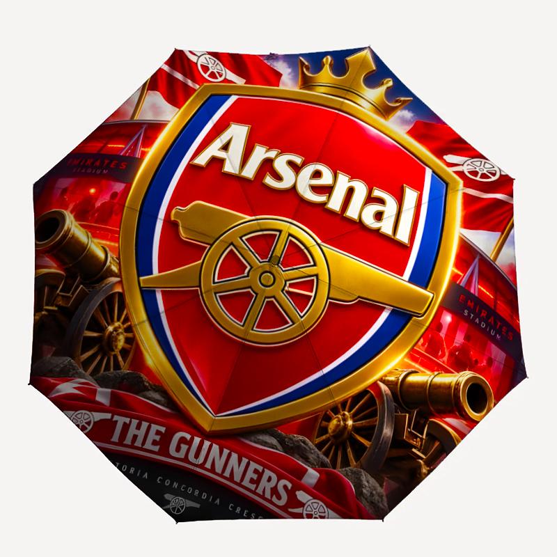 1pc A-Arsenal11 Umbrella, Sun Protection, And UV Shielding. It Has Eight Sturdy Ribs for Outdoor Use And Perfect As a Holiday Gift