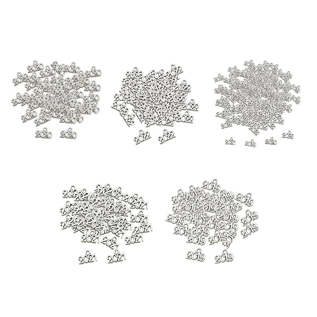 100pcs Number Charms Pendants Jewelry Findings DIY Crafts