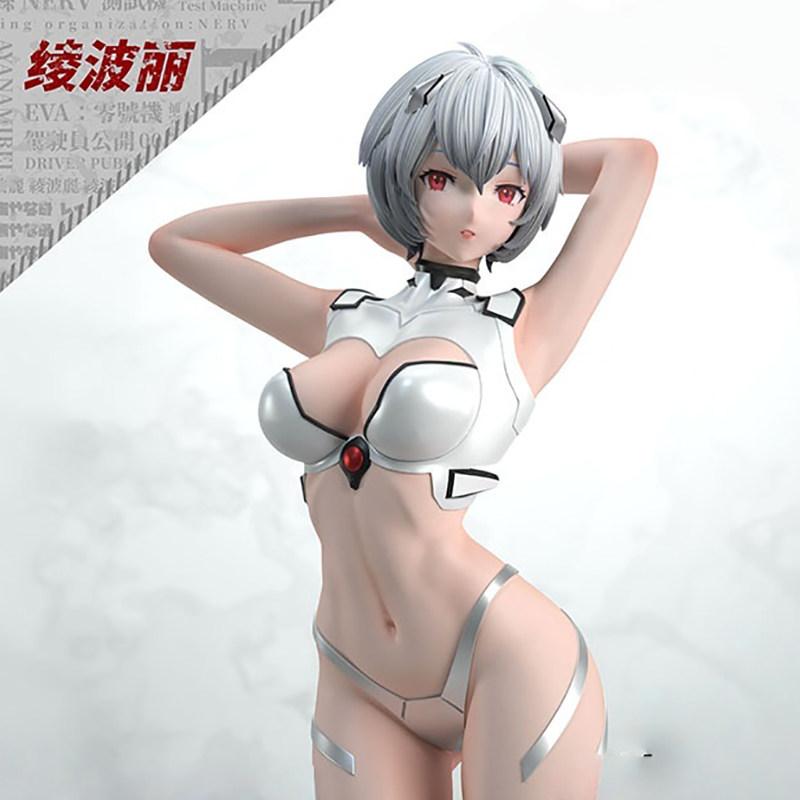35Cm Ayanami Rei Figure Short Hair Ayanami Rei Figures Pvc Anime Model Statue Doll Desk Decoration Toys Friends Birthday Gifts