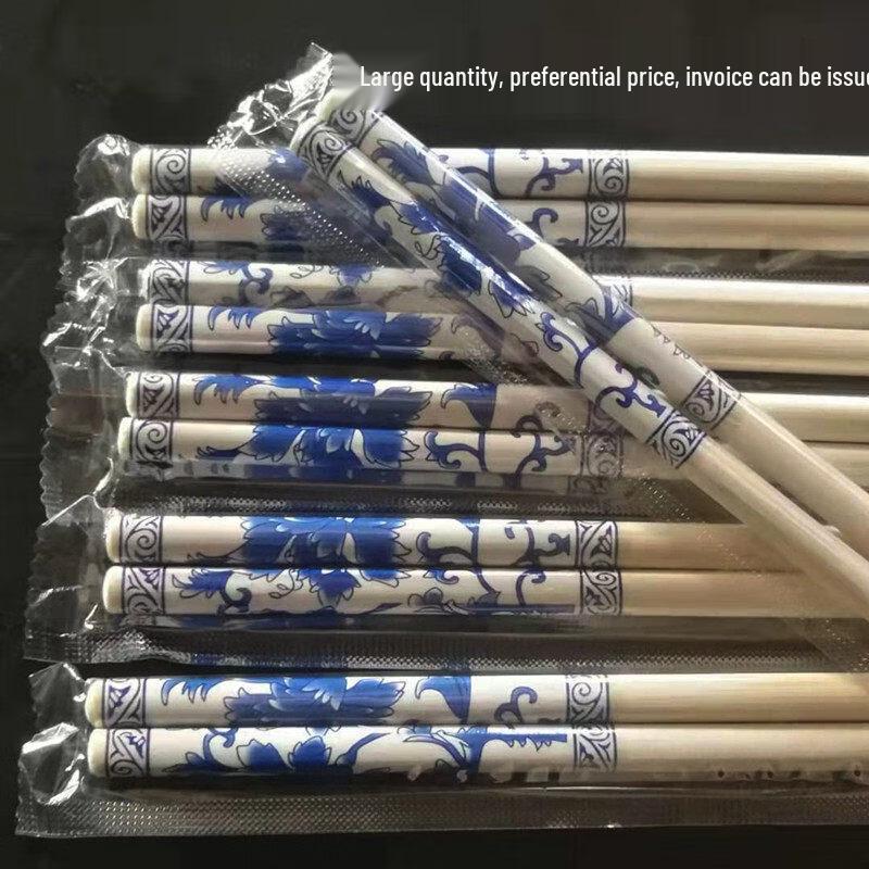 ZISIZ 100 Paar Einweg-Bambusstäbchen