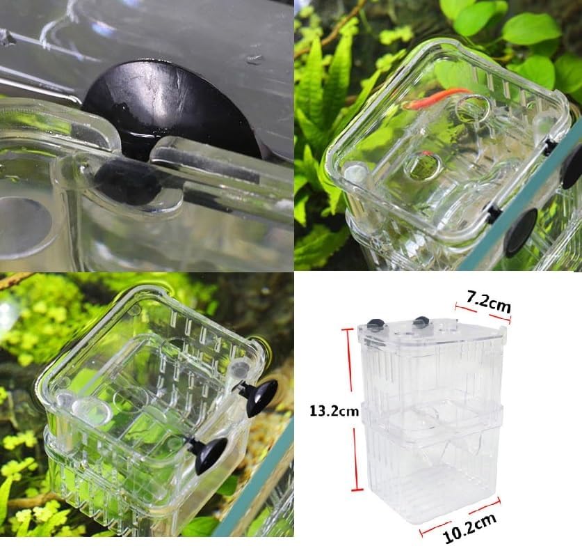 Multifunctional Fish Aquarium Fish Breeding Isolation Box High Clear Aquarium Breeder FishTank Double Guppies Hatching Incubator