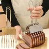 Bread Slicer Holder Stainless Steel Food Cutting Guide For Cake Meat Ham Fish Kitchen Tool Ergonomic Grip Rust Resistant Durable