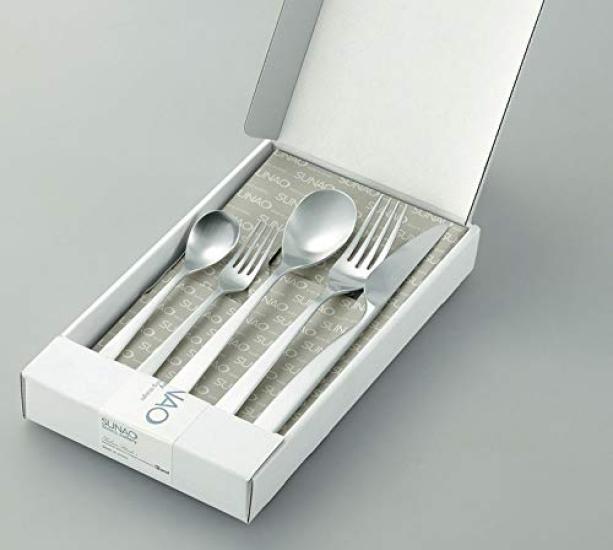 

Tsubame Shinko Kogyo Dinner Cutlery Set SUNAO 5 Piece Set срібний