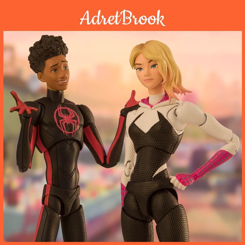 Action Figure Spiderman Miles Morales Giocattolo da Collezione in PVC per Fan e da Esposizione