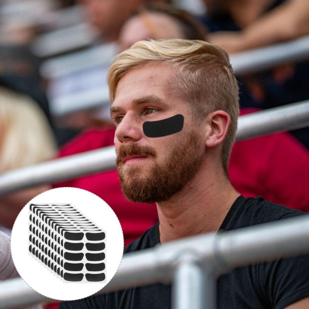Face Baseball Eye Stickers Under Eye Eyeblack Sticker Adults Kids Eye Strips Sports  Fans Decals