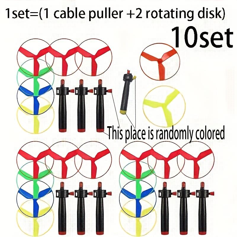 

10 Sets of Pull String Spinning Tops,Flying Fairy Spinning Tops,leisure and Entertainment Toys,and Fun Outdoor Interactive Toys.