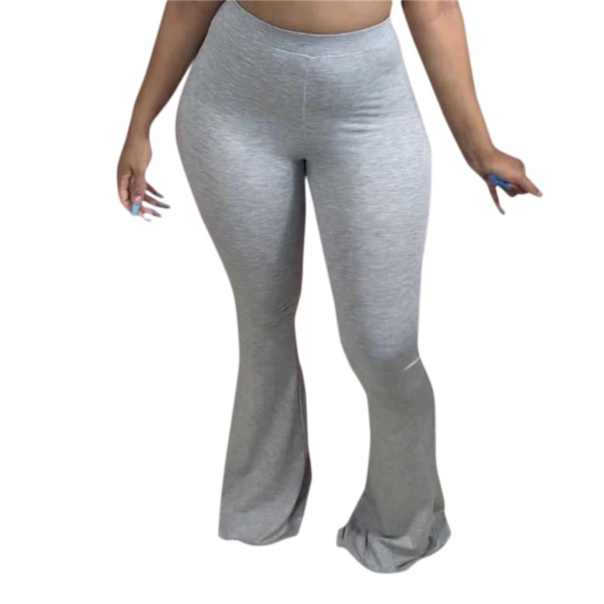 Herbst Damen Mode Sexy Lange Hosen Lässig Schlank Fitness Einfarbige Skinny Weit Ausgestellte Hosen