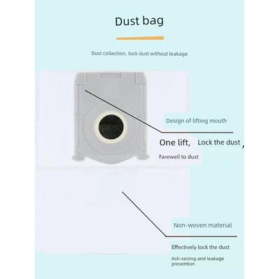Applicable To Ecovacs T50pro/T50s/T80/X8/X9 Pro Sweeping Robot Garbage Dust Collection Bag Consumables