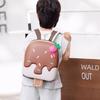 Adorable Korean Style Kids Backpack Lightweight Cartoon Ice Cream Eggshell Design