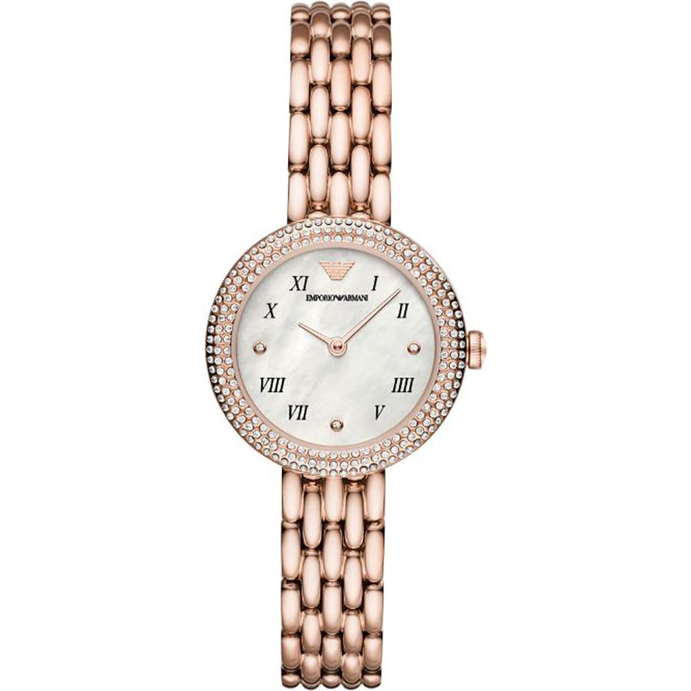 

Emporio Armani Rosa Mother of pearl Rose gold Stainless Steel Ladies Quartz Watch AR11355 мать жемчужного