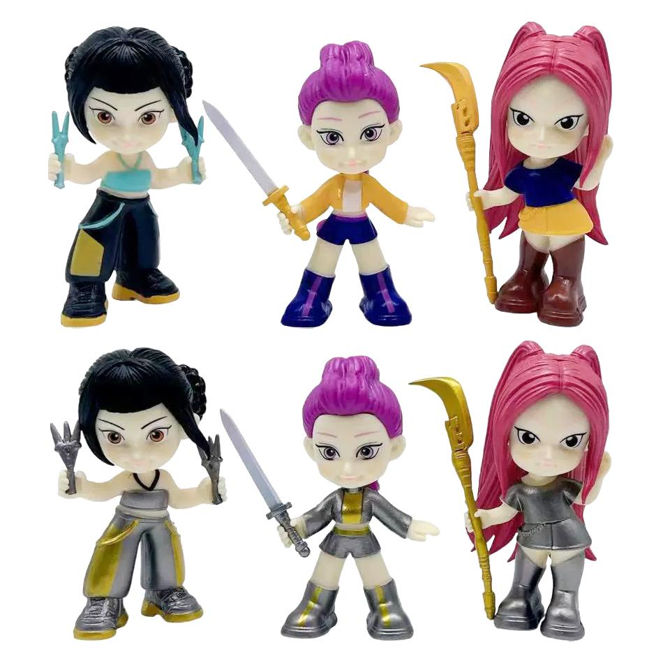 K Pop Demon Hunt Box Series Figure Model Toy Cartoon Gaming Peripherals Desk Decoration Halloween/Christmas for Kid GiftK