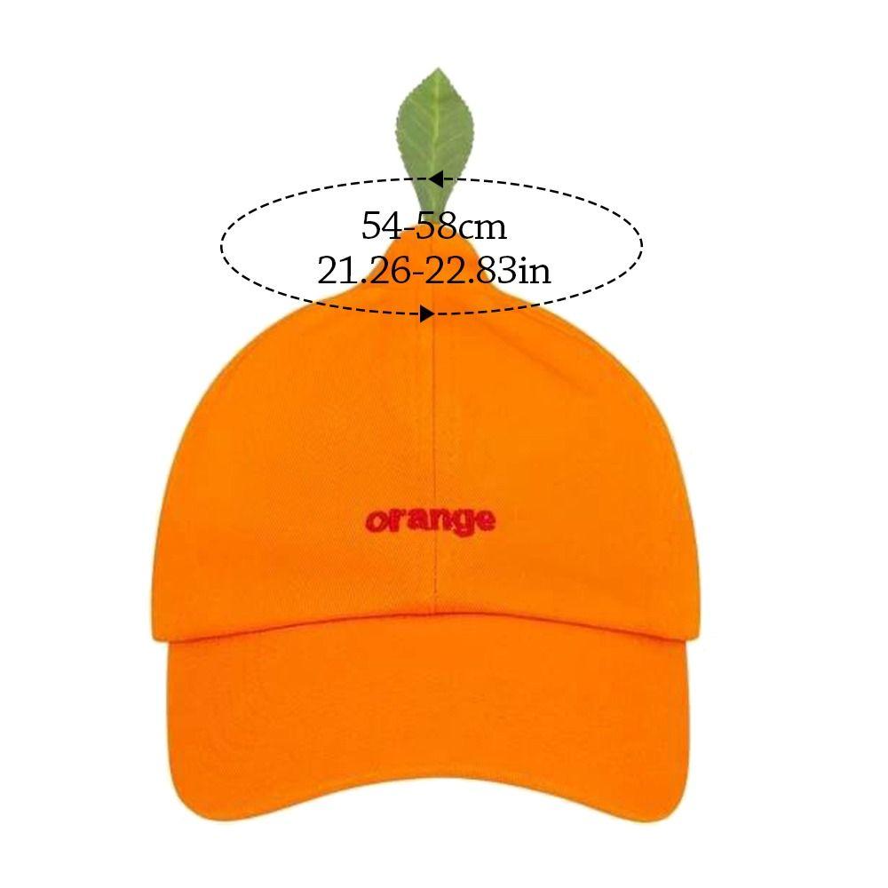 Fashion Orange Summer Baseball Caps Letter Funny Snapback Caps Casual Hip Hop Dad Tucker Hat Men Women