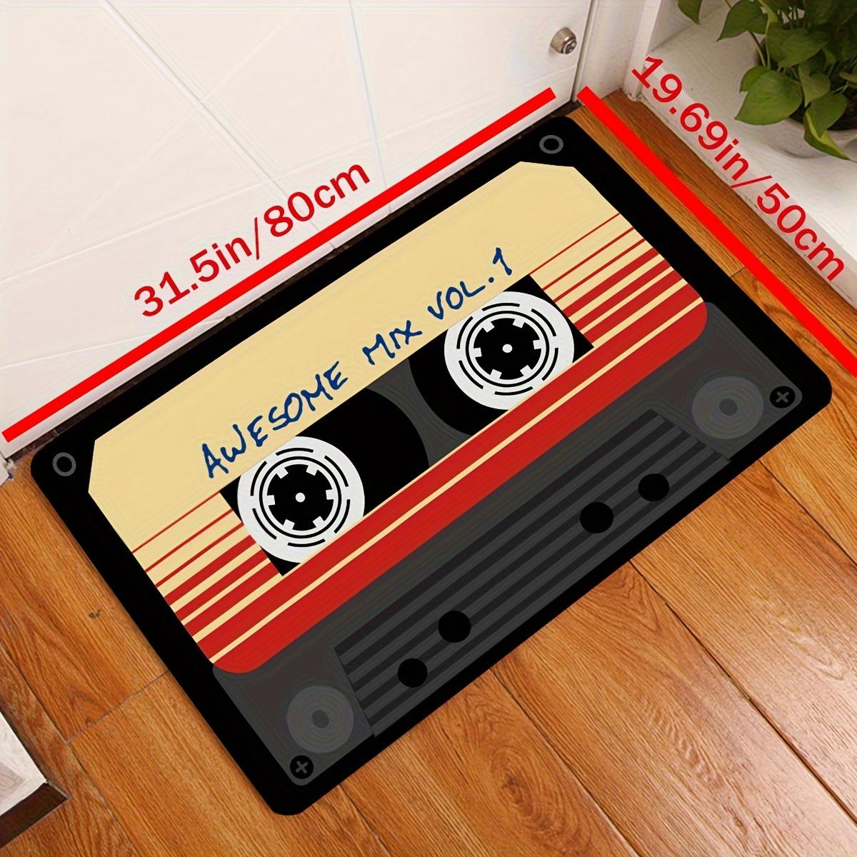 Retro Cassette Long-Haired Rug 50x 80cm