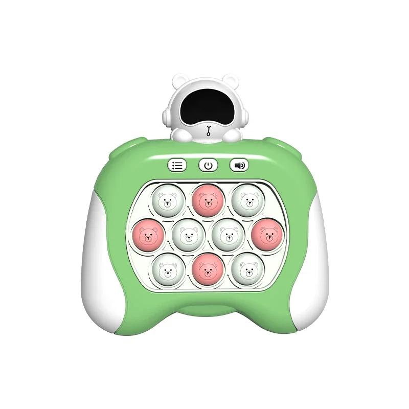 

Нажми Это Фиджет Игровая Консоль Быстрое Нажатие Игрушка для Снятия Стресса для Пальцев Тревожность Обновленная Игра на Сжатие для Тренировки Рефлексов Фокус зелёный