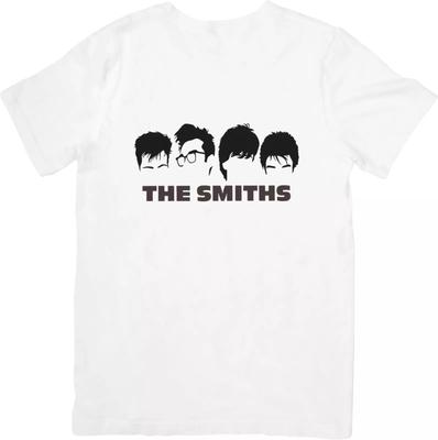 The Smiths Musik Unisex Passform för Män & Kvinnor Kvalitets Bomulls T-shirt Vit.