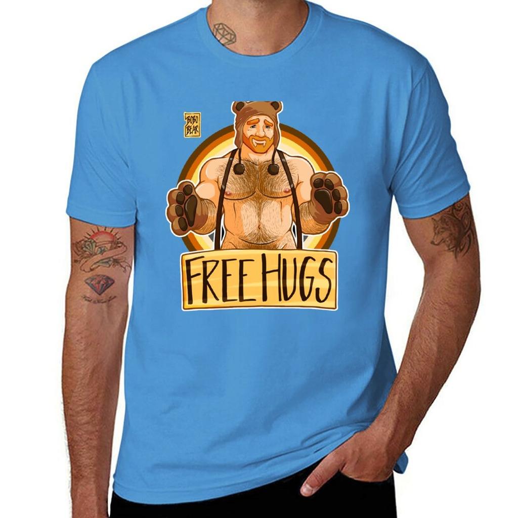 ADAM MAG UMARMUNGEN - BÄRENSTOLZ - GINGER EDITION T-Shirt Vintage-Kleidung lustig Jungen Tierdruck Anime-Kleidung T-Shirt Männer
