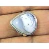 Natural Dendrite Opal Gemstone 925 Solid Sterling Silver Ring Size US-8.5 PG-227