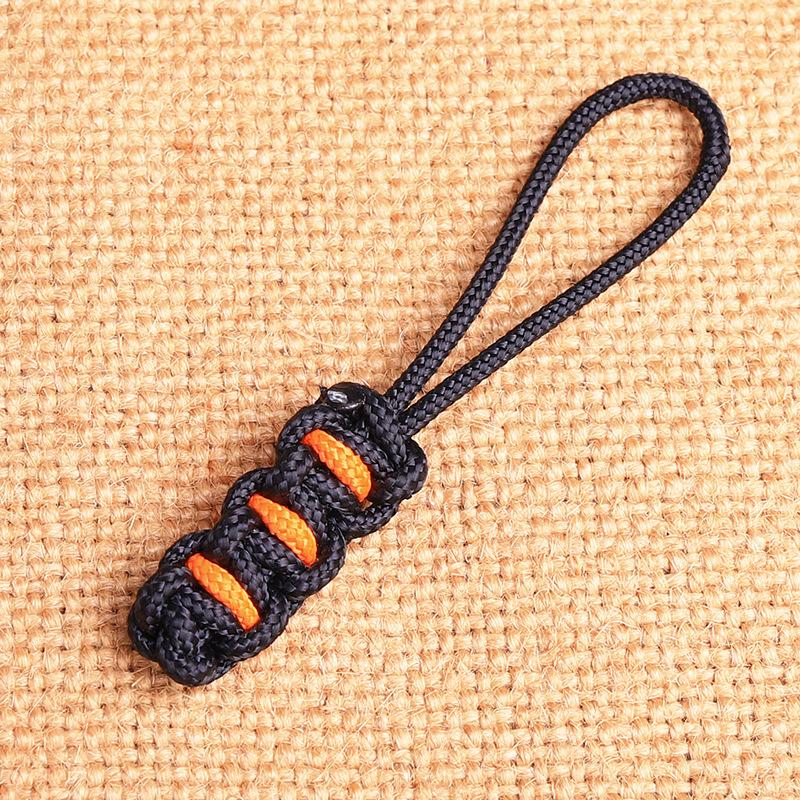 5Pcs Fashion Sport Style Color Braided Rope Replace Zipper Slider Easy Pull Men's Backpack Tool Bag Jacket Personality Zipper