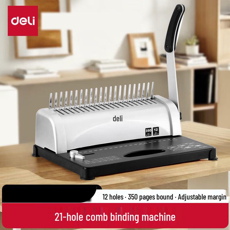 Deli 3870 Manual 21-Hole Comb Binding Machine
