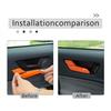 8Pcs Orange Inner Door Handle Frame Cover Trim For Ford Maverick -