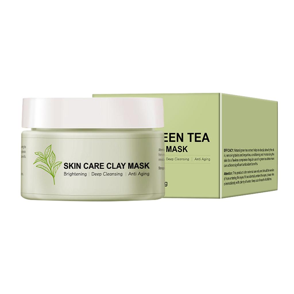 Green Tea Soothing Mud Mask ,Skin Care Mask,Face Mask, Facial Mask For Controlling Oil And Refining Pores,120g